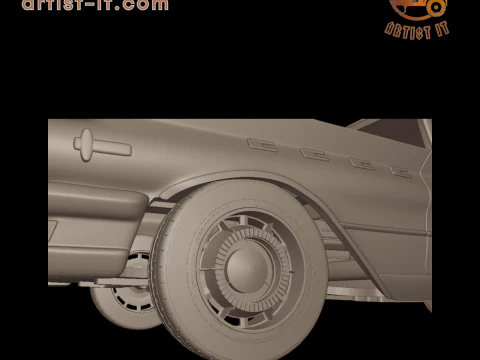 Buick LeSabre 1959 four doors 3D PRINT MODEL 3D Print Model