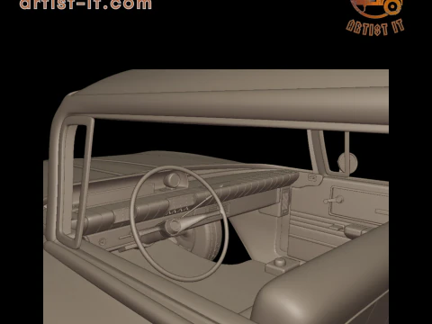 Buick LeSabre 1959 four doors 3D PRINT MODEL 3D Print Model