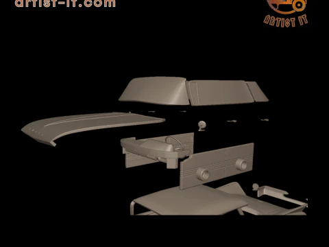 Buick LeSabre 1959 four doors 3D PRINT MODEL 3D Print Model