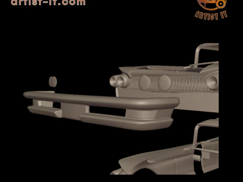 Buick LeSabre 1959 four doors 3D PRINT MODEL 3D Print Model