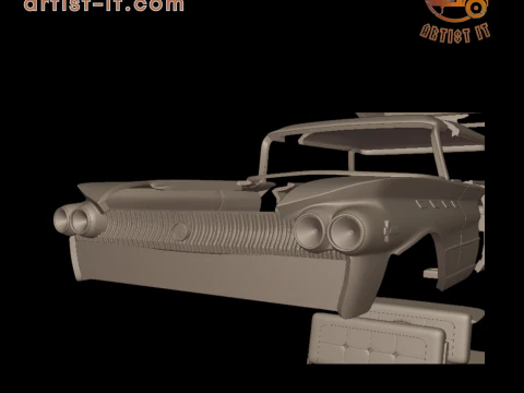 Buick LeSabre 1959 four doors 3D PRINT MODEL 3D Print Model