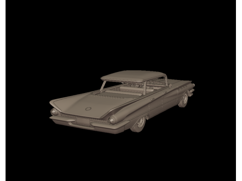 Buick LeSabre 1959 four doors 3D PRINT MODEL Modello di stampa 3D