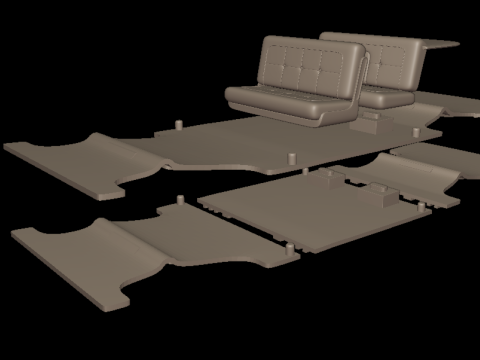 Buick LeSabre 1959 four doors 3D PRINT MODEL Modello di stampa 3D
