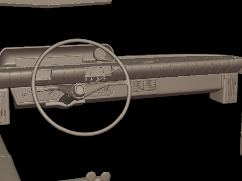 Buick LeSabre 1959 four doors 3D PRINT MODEL Modello di stampa 3D