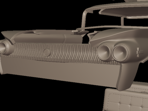 Buick LeSabre 1959 four doors 3D PRINT MODEL Modello di stampa 3D