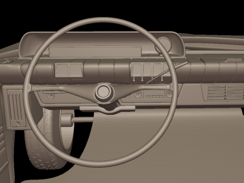 Buick LeSabre 1959 four doors 3D PRINT MODEL Modello di stampa 3D