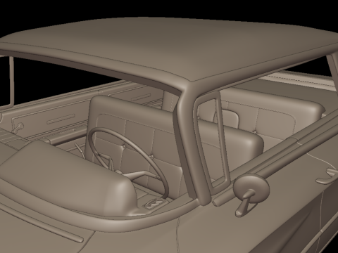 Buick LeSabre 1959 four doors 3D PRINT MODEL Modello di stampa 3D