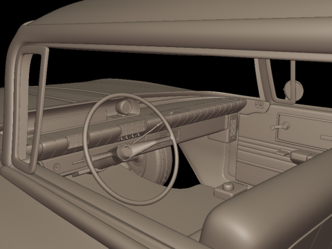 Buick LeSabre 1959 four doors 3D PRINT MODEL Modello di stampa 3D