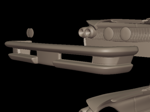 Buick LeSabre 1959 four doors 3D PRINT MODEL Modello di stampa 3D