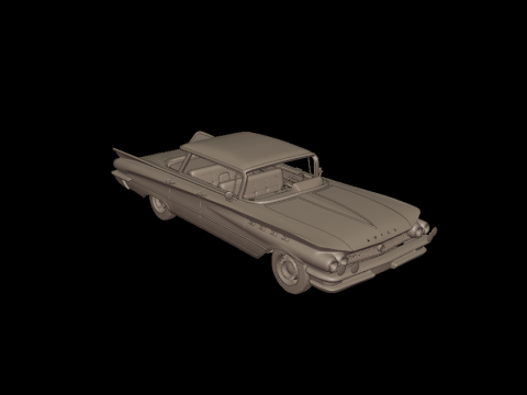 Buick LeSabre 1959 four doors 3D PRINT MODEL Modello di stampa 3D