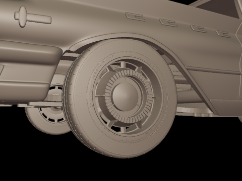 Buick LeSabre 1959 four doors 3D PRINT MODEL Modello di stampa 3D