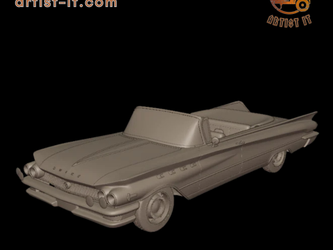 Buick LeSabre 1959 two doors convertable 3D Print Model