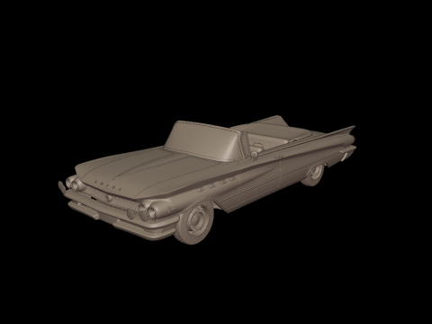 Buick LeSabre 1959 two doors convertable 3D 프린트 모델