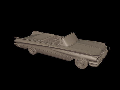 Buick LeSabre 1959 two doors convertable 3D Druckmodell