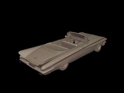 Buick LeSabre 1959 two doors convertable 3D Druckmodell