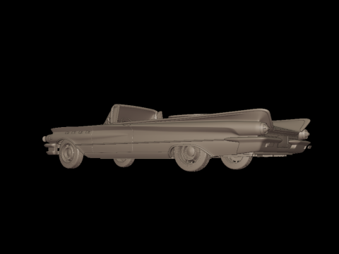 Buick LeSabre 1959 two doors convertable 3D Druckmodell