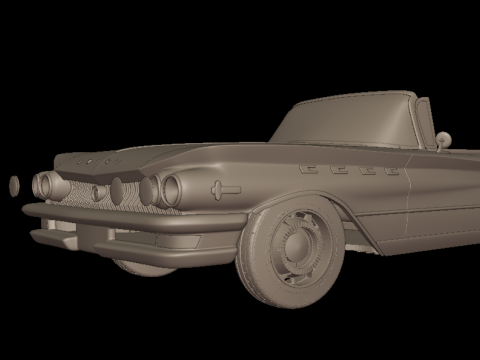 Buick LeSabre 1959 two doors convertable 3D Druckmodell