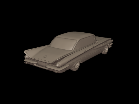 Buick LeSabre 1959 two doors hardtop 3D Print Model