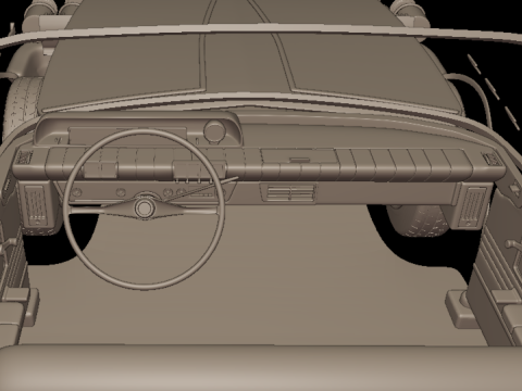 Buick LeSabre 1959 two doors hardtop 3D Print Model
