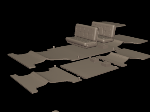 Buick LeSabre 1959 two doors hardtop 3D Print Model