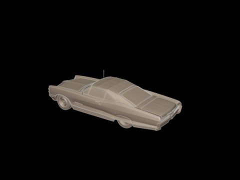 Pontiac bonneville 1966 3D Print Model