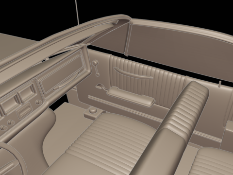 Pontiac bonneville 1966 3D Print Model