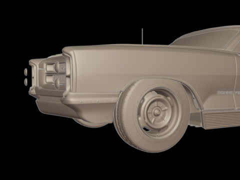 Pontiac bonneville 1966 3D Print Model