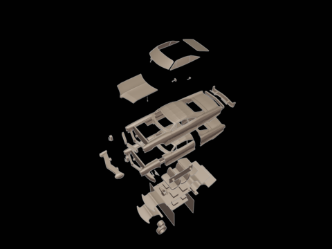 Pontiac bonneville 1966 3D Print Model