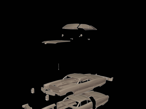 Pontiac bonneville 1966 3D Print Model