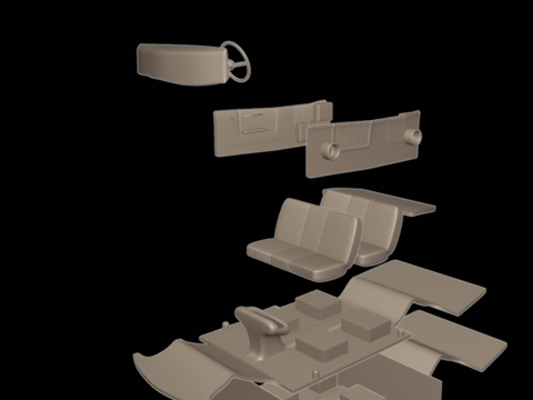 Pontiac bonneville 1966 3D Print Model