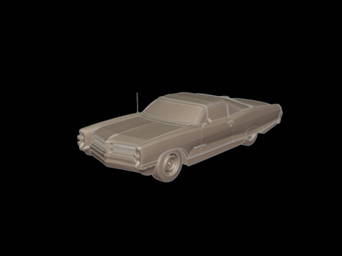 Pontiac bonneville 1966 3D Print Model