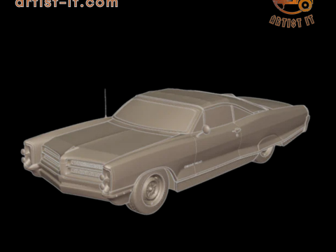 Pontiac Bonneville 1966 3D printmodel