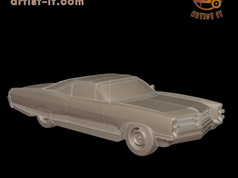 Pontiac bonneville 1966 3D Print Model