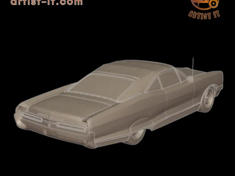 Pontiac bonneville 1966 3D Print Model