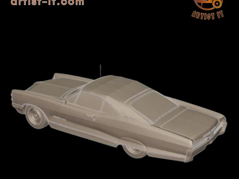 Pontiac bonneville 1966 3D Print Model