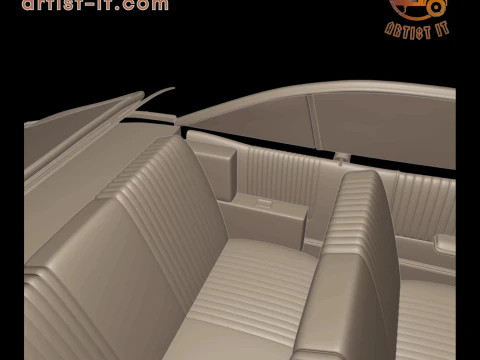 Pontiac bonneville 1966 3D Print Model