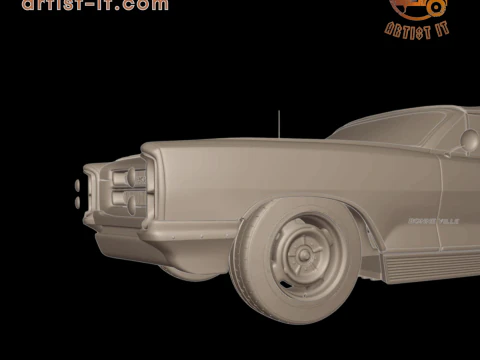Pontiac bonneville 1966 3D Print Model