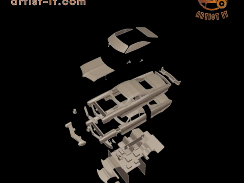 Pontiac bonneville 1966 3D Print Model