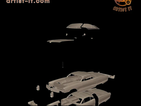 Pontiac bonneville 1966 3D Print Model