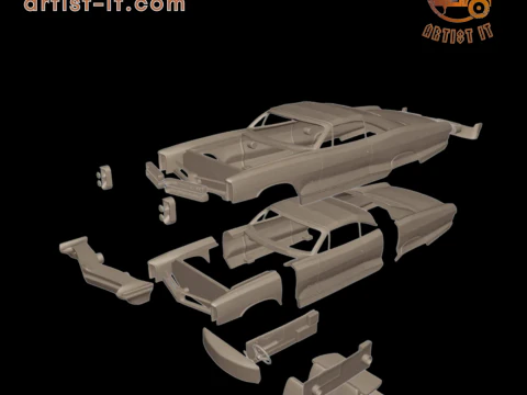 Pontiac bonneville 1966 3D Print Model