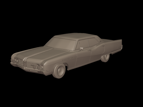 Buick electra 225 1968 four doors 3d print model Model Cetak 3D