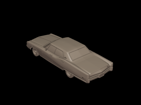 Buick electra 225 1968 four doors 3d print model 3D printmodel