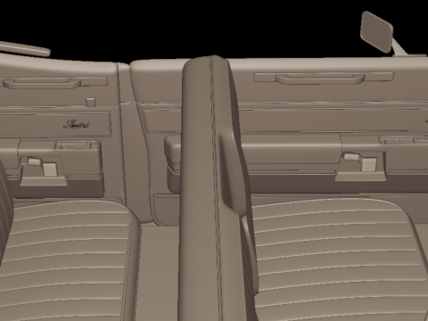 Buick electra 225 1968 four doors 3d print model 3D printmodel