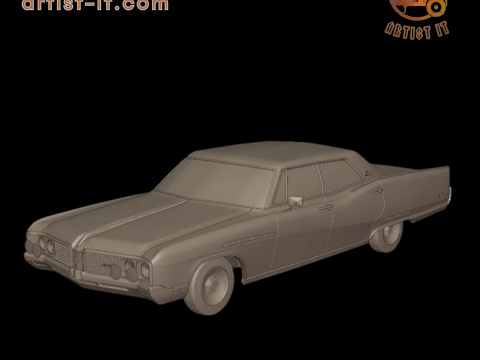 Buick electra 225 1968 four doors 3d print model 3D Print Model