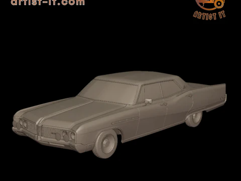 Buick electra 225 1968 model cetak 3d empat pintu Model Cetak 3D
