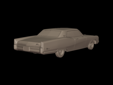 Buick electra 225 1968 two doors 3d print model 3D 프린트 모델