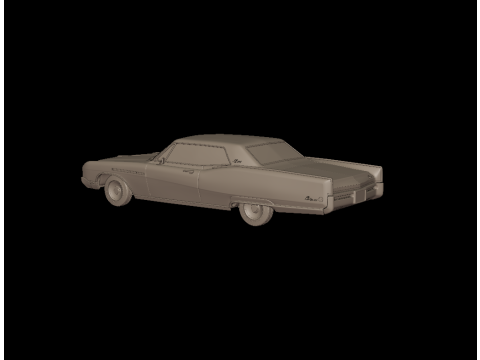Buick electra 225 1968 two doors 3d print model 3D 프린트 모델