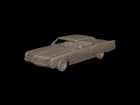 Buick electra 225 1968 two doors 3d print model 3D 프린트 모델