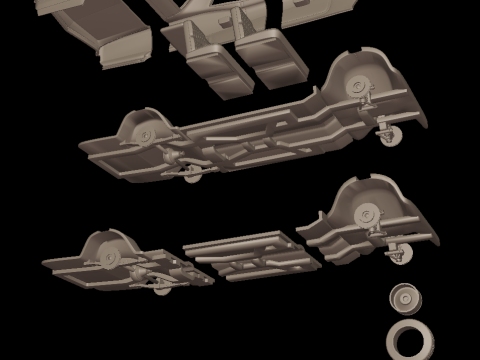 Buick electra 225 1968 two doors 3d print model 3D 프린트 모델