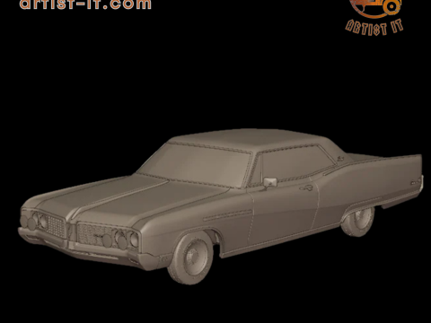 Buick electra 225 1968 two doors 3d print model 3D Print Model